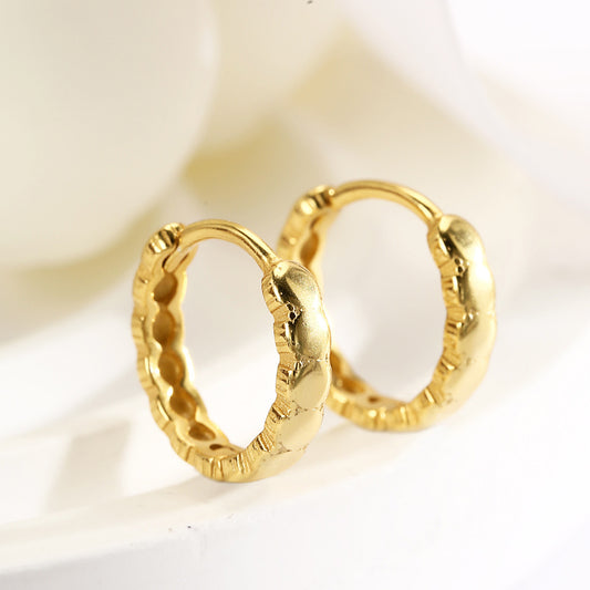 Huggie Earrings Sterling Silver Earrings 18K Gold Plated Earrings