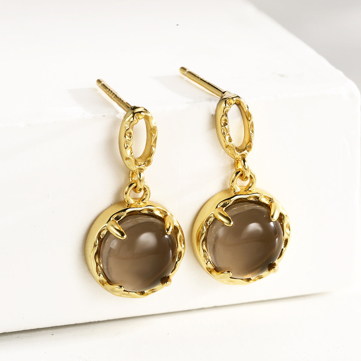 Drop Earrings Sterling Silver Earrings 18K Gold Plated Earrings
