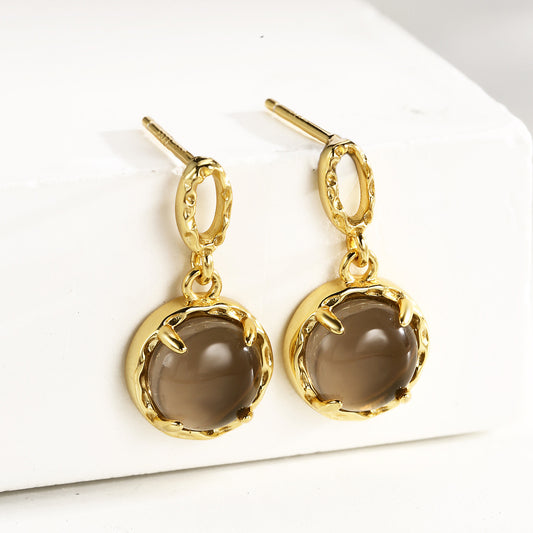 Drop Earrings Sterling Silver Earrings 18K Gold Plated Earrings