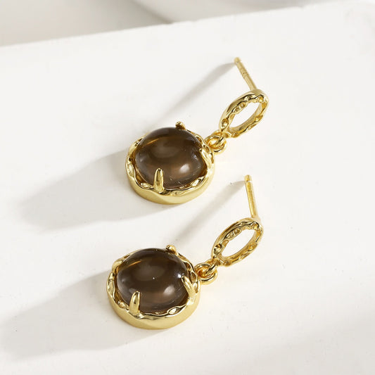 Drop Earrings Sterling Silver Earrings 18K Gold Plated Earrings