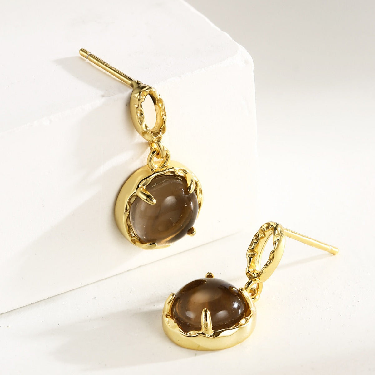 Drop Earrings Sterling Silver Earrings 18K Gold Plated Earrings