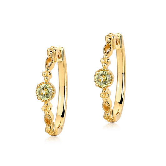 Sterling Silver Earrings 18K Gold Plated Earrings