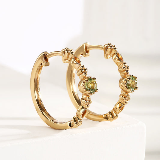 Sterling Silver Earrings 18K Gold Plated Earrings