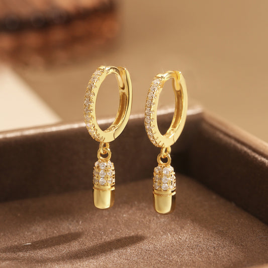 Sterling Silver Earrings 18K Gold Plated Earrings Drop Earrings Hoop Earrings