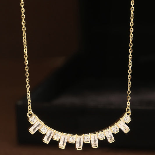 Piano Necklace Sterling Silver Necklace 18K Gold Plated Necklace
