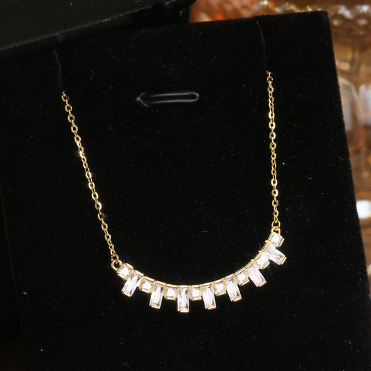 Piano Necklace Sterling Silver Necklace 18K Gold Plated Necklace