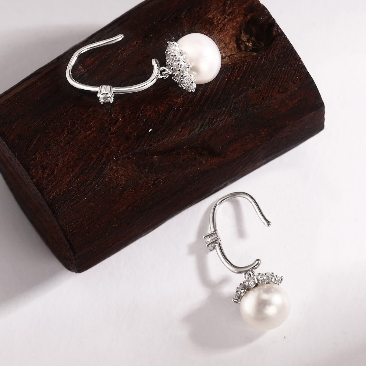 Pearl Earrings Sterling Silver Earrings Drop Earrings