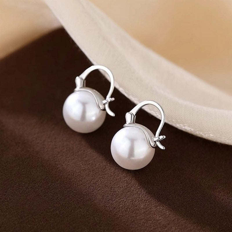 Pearl Earrings Sterling Silver Earrings
