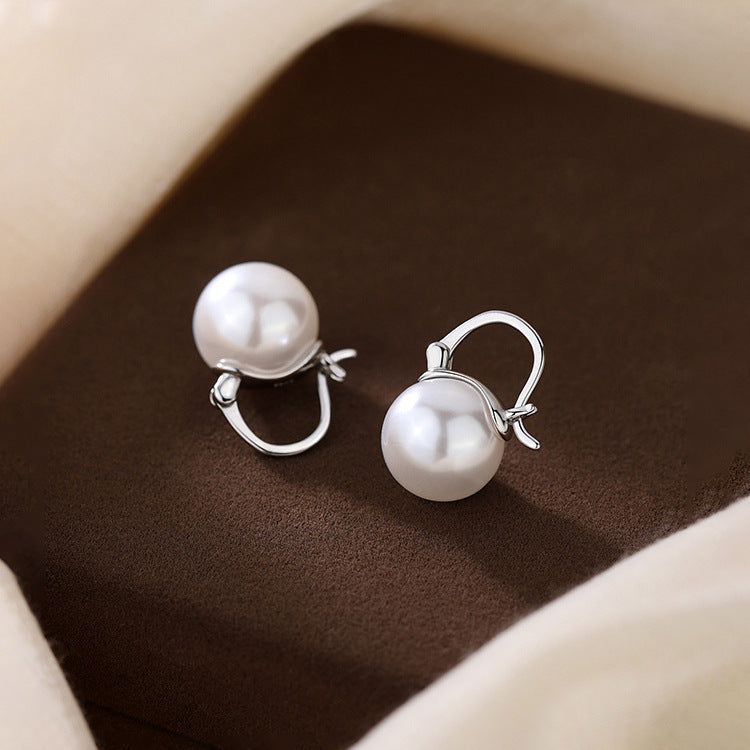 Pearl Earrings Sterling Silver Earrings