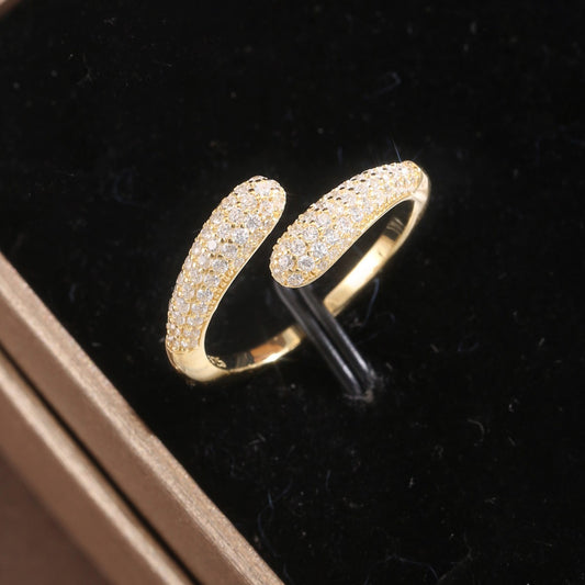 Ring Sterling Silver Ring 18K Gold Plated Ring