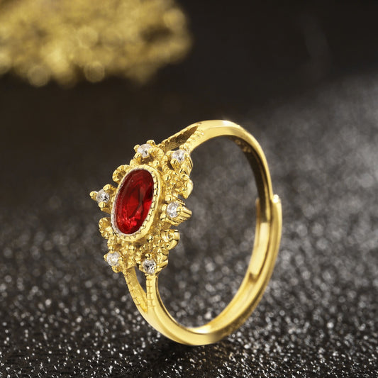 Sterling Silver Ring 18K Gold Plated Ring