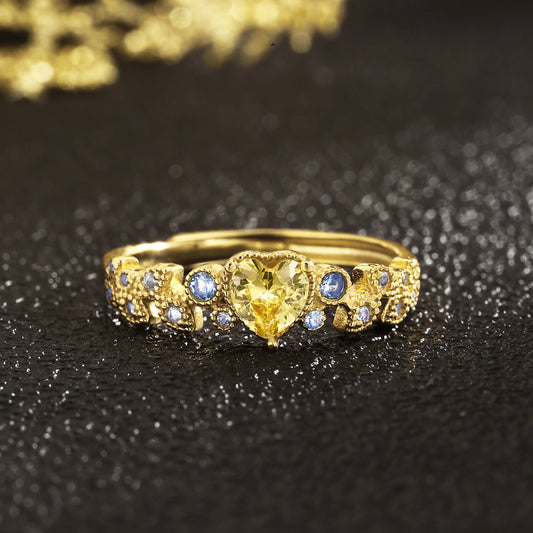 Sterling Silver Ring 18K Gold Plated Ring