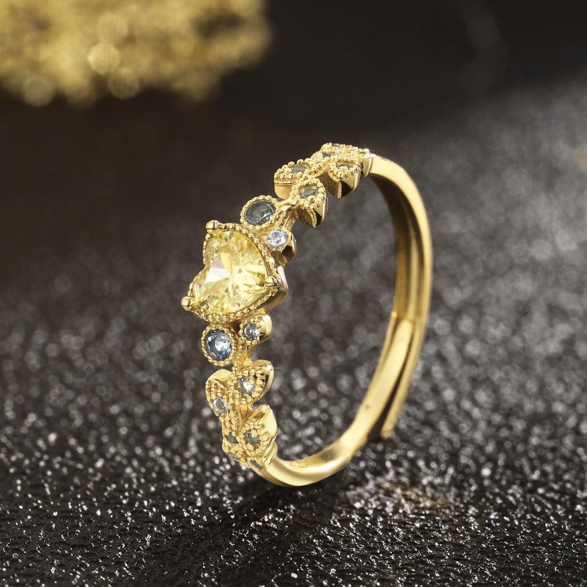 Sterling Silver Ring 18K Gold Plated Ring