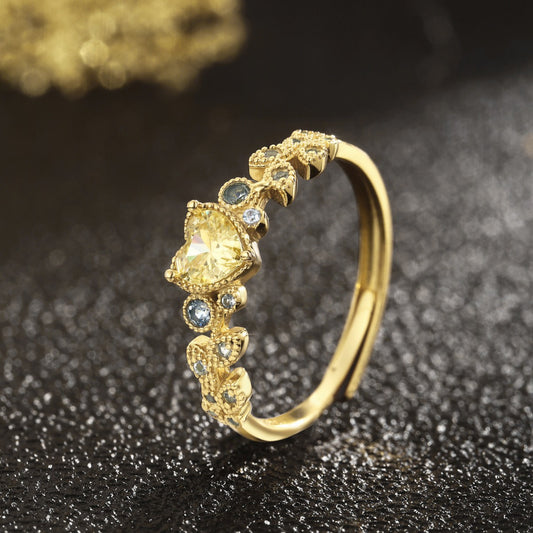 Sterling Silver Ring 18K Gold Plated Ring