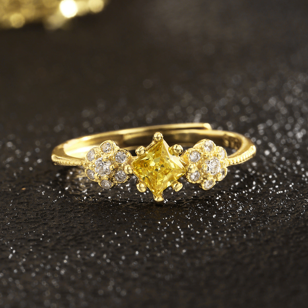 Sterling Silver Ring 18K Gold Plated Ring