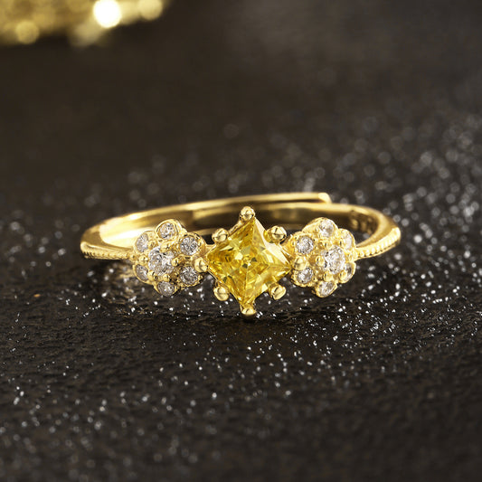 Sterling Silver Ring 18K Gold Plated Ring