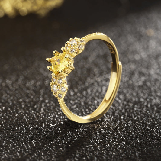 Sterling Silver Ring 18K Gold Plated Ring