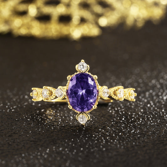 Sterling Silver Ring 18K Gold Plated Ring