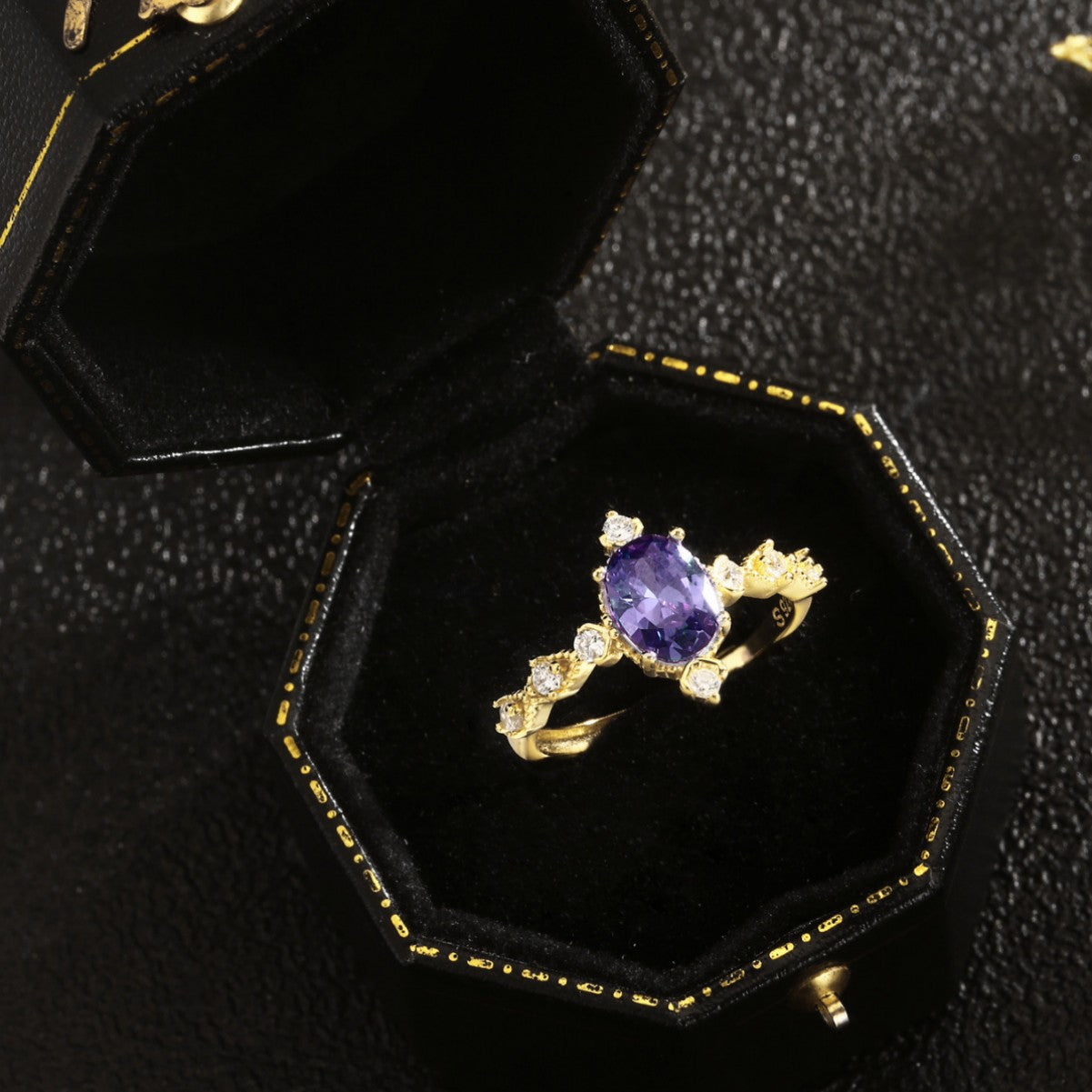 Sterling Silver Ring 18K Gold Plated Ring
