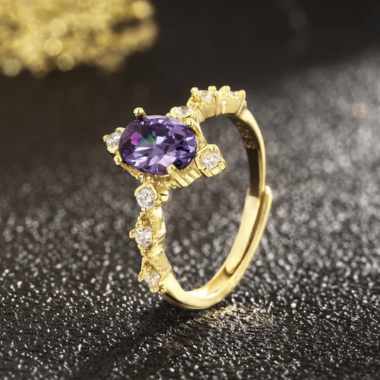Sterling Silver Ring 18K Gold Plated Ring