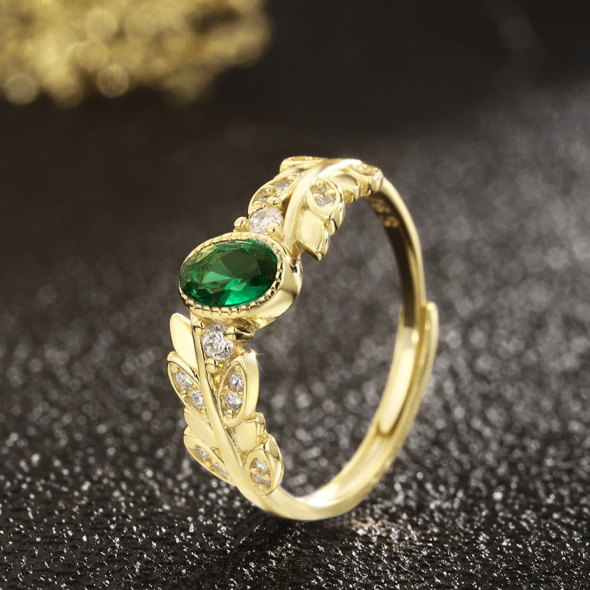 Sterling Silver Ring 18K Gold Plated Ring