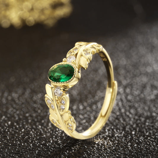 Sterling Silver Ring 18K Gold Plated Ring