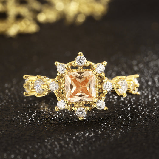 Sterling Silver Ring 18K Gold Plated Ring