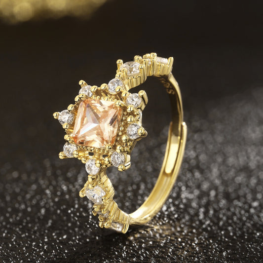 Sterling Silver Ring 18K Gold Plated Ring