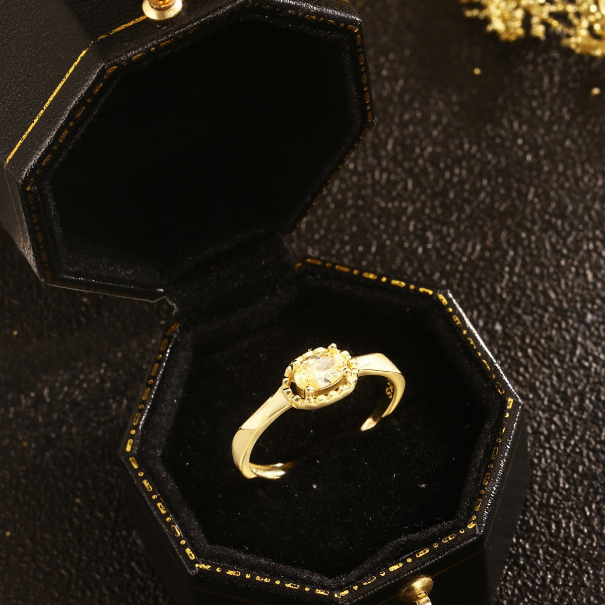 Sterling Silver Ring 18K Gold Plated Ring