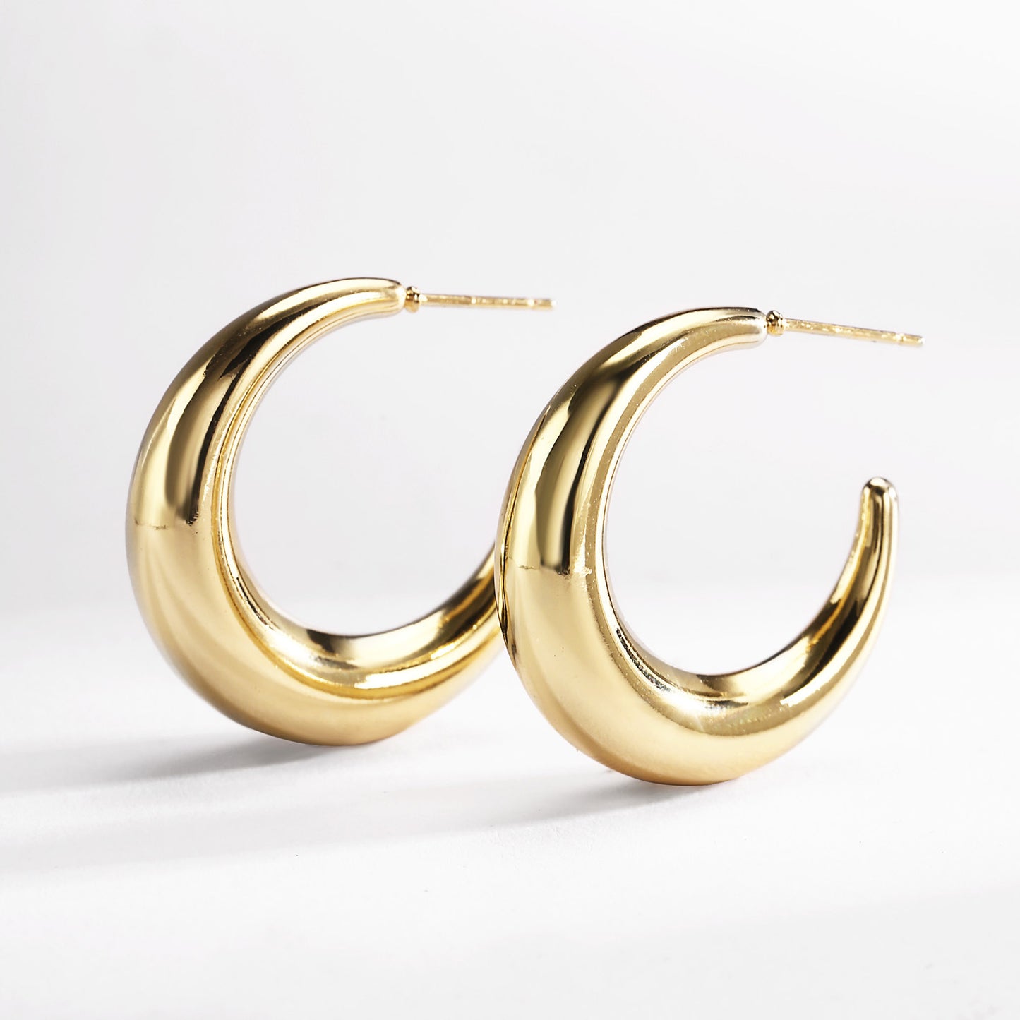 18k Gold plated earrings hoop