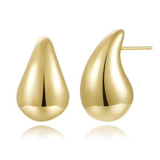 18k Gold plated earrings waterdrop