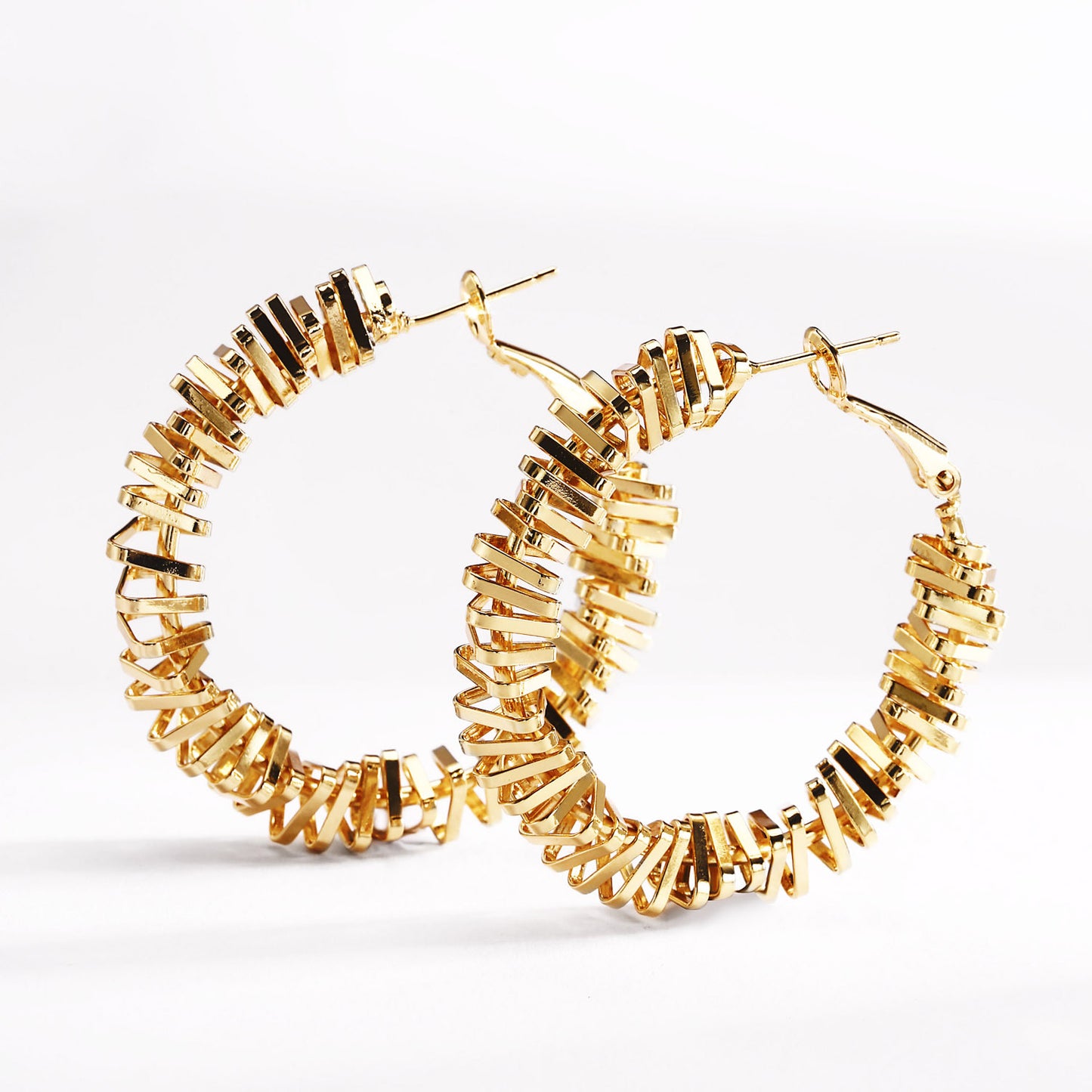 18k Gold plated earrings unique style new arrival