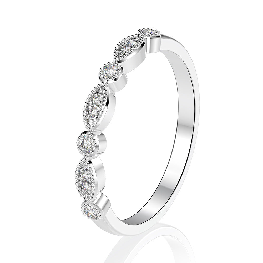 Dainty Scalloped Stacking Ring – Sterling Silver
